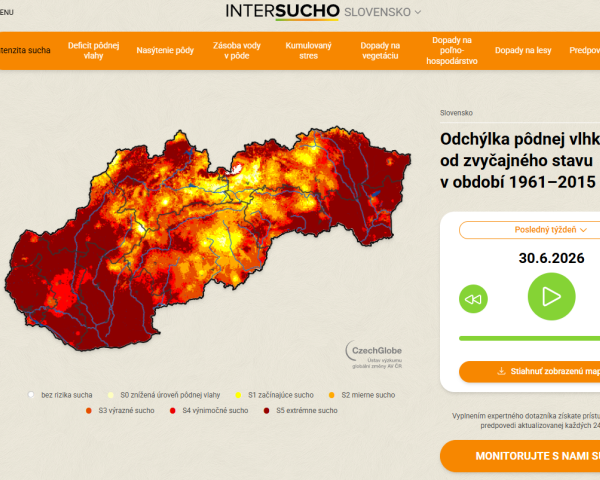 Zapojte sa do monitorovania sucha a pomôžte mapovať jeho dôsledky pre Slovensko